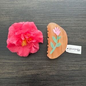 NWT Madewell Printed Flower Claw Hair Clip
